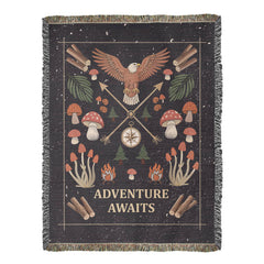 Adventure Awaits - Woven Blanket
